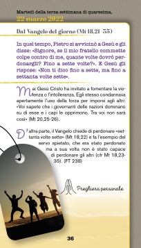 Calendario quaresimale 2022
