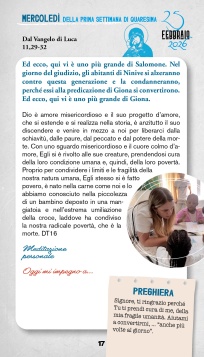 Calendario quaresimale 2026