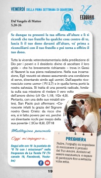 Calendario quaresimale 2026