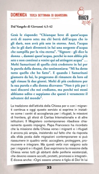 Calendario quaresimale 2026