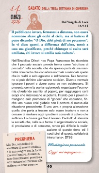 Calendario quaresimale 2026