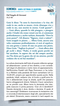 Calendario quaresimale 2026