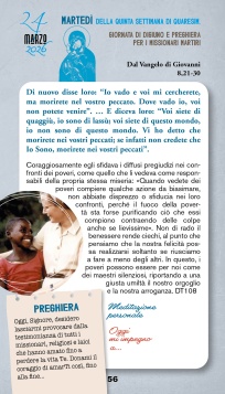 Calendario quaresimale 2026