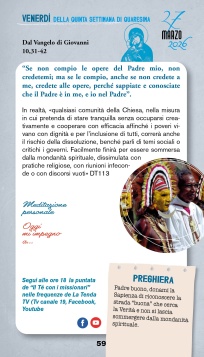 Calendario quaresimale 2026