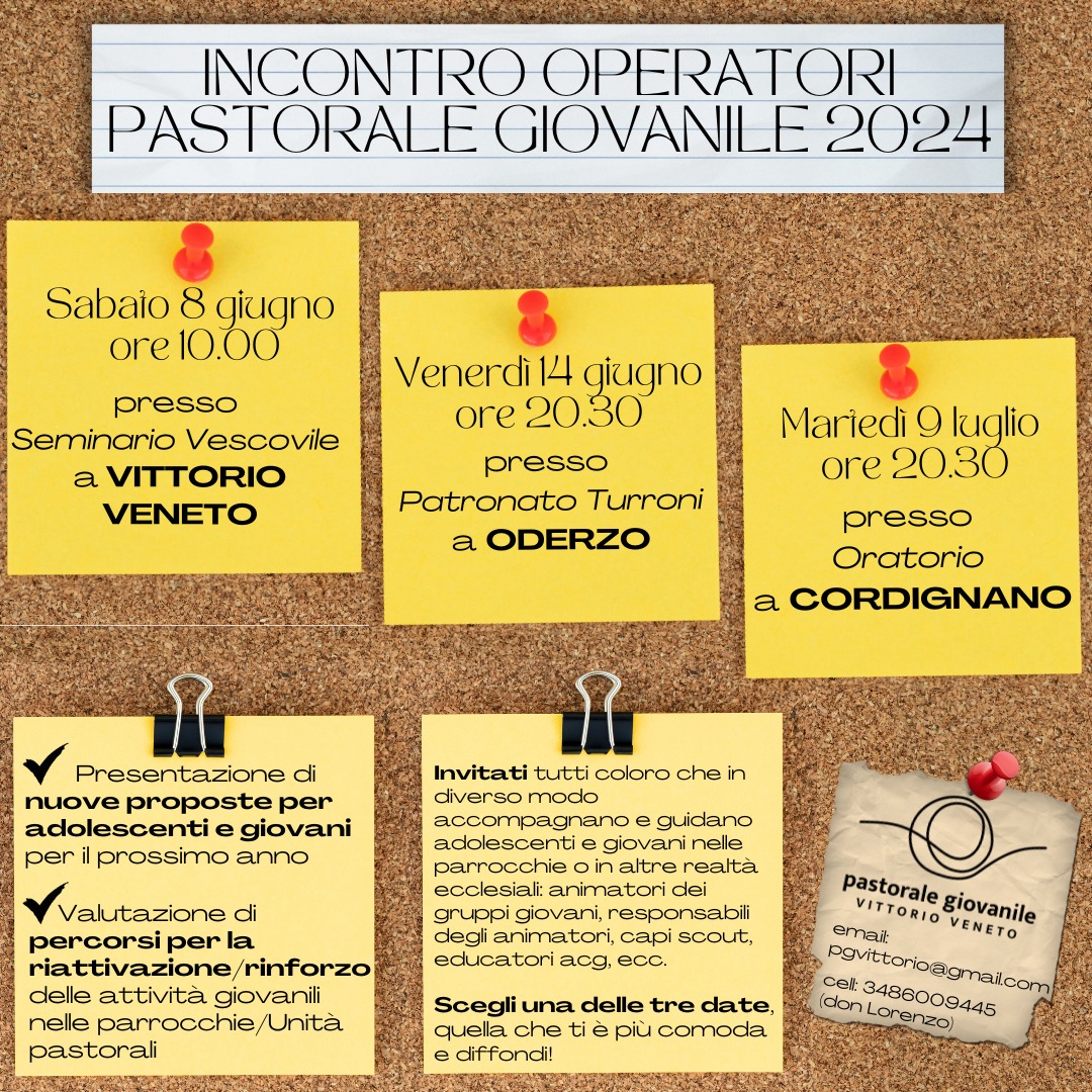 Incontro per operatori di pastorale giovanile